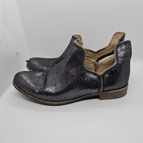 Unity in Diversity Panache gunmetal metallic glitter ankle boots EU 40 US 9 - Picture 3 of 12